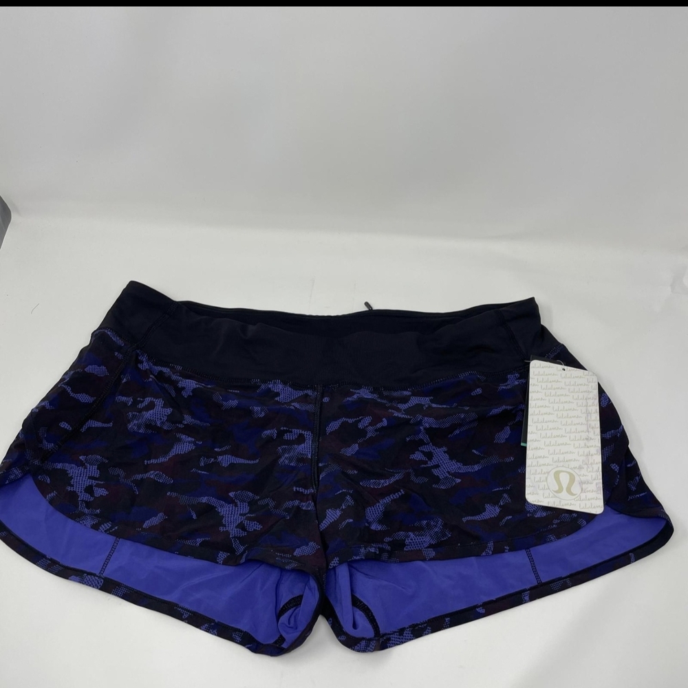 lululemon athletica Women's Purple Camo Run Shorts